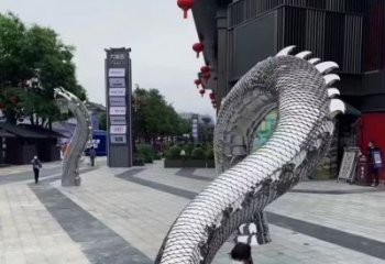 廣場水龍雕塑廠家 大型戶外擺件 街道仿古水龍雕塑