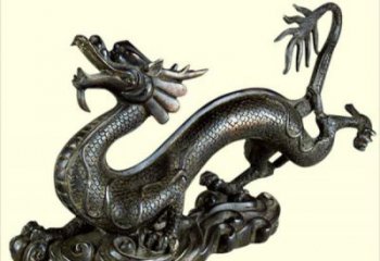 商業街臥龍雕塑廠家 大型創意擺件 步行街異形臥龍雕塑