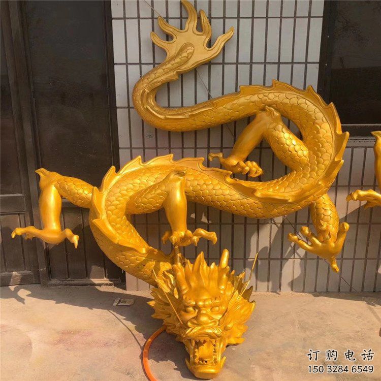 公園蛟龍雕塑廠家 中式烤漆小品 風景區(qū)仿古蛟龍雕塑