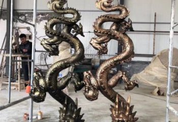 風(fēng)景區(qū)蛟龍雕塑廠家 中式室內(nèi)擺件 戶外仿古蛟龍雕塑