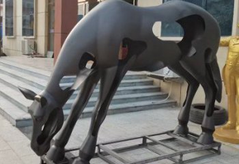 園林跑馬雕塑廠家 大型現(xiàn)代擺件 街道仿古跑馬雕塑