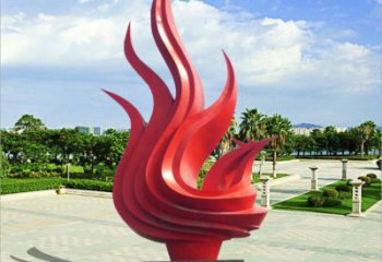 烤漆火鳳凰雕塑廠家 戶外現(xiàn)代擺件 廣場創(chuàng)意火鳳凰雕塑