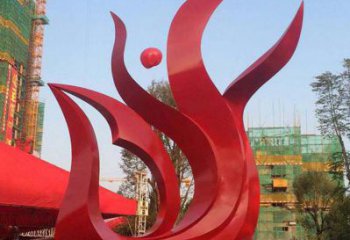 彩繪火鳳凰雕塑廠家 戶外噴漆小品 大型現(xiàn)代火鳳凰雕塑