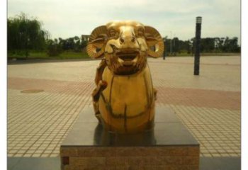 風景區十二生肖雕塑廠家 中式創意擺件 電鍍十二生肖雕塑