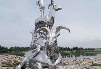 鏡面羊雕塑廠家 現(xiàn)代公園擺件 游樂(lè)場(chǎng)仿真羊雕塑
