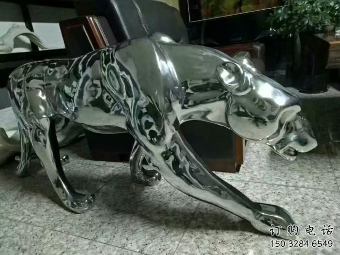 賓館獵豹雕塑廠家 歐式仿真小品 大型創意獵豹雕塑