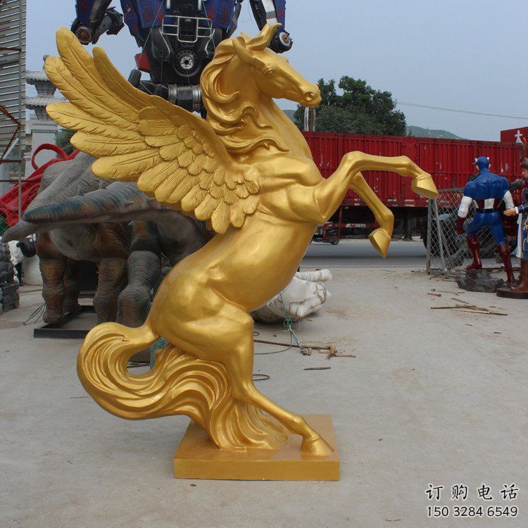 園林金馬雕塑廠家 大型現代擺件 街道仿古金馬雕塑
