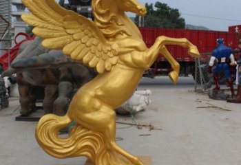 園林金馬雕塑廠家 大型現代擺件 街道仿古金馬雕塑