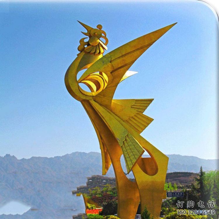 仿古龍鳳呈祥雕塑廠家 戶外創意彩繪小品