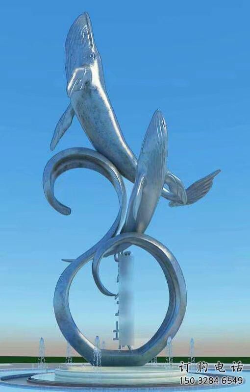 鍛造魚躍龍門雕塑廠家 公園廣場噴漆擺件 