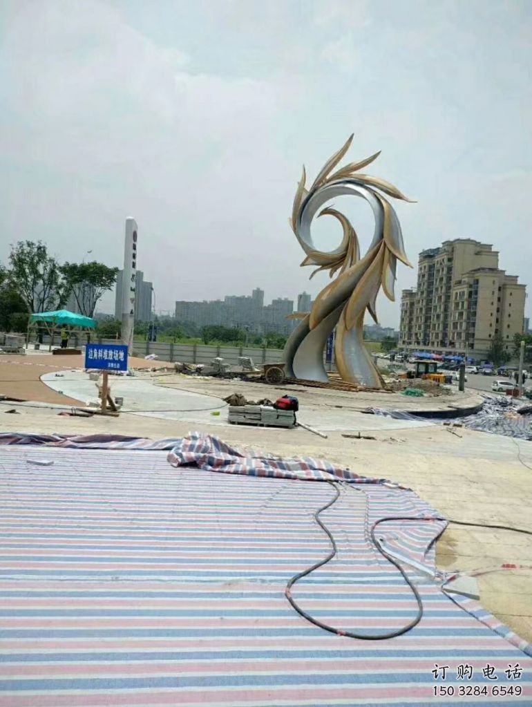 大門口鳳鳥雕塑廠家 歐式戶外擺件 風(fēng)景區(qū)仿古鳳鳥雕塑