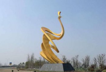 鍛造鳳鳥雕塑廠家 現代噴漆擺件 廣場現代鳳鳥雕塑