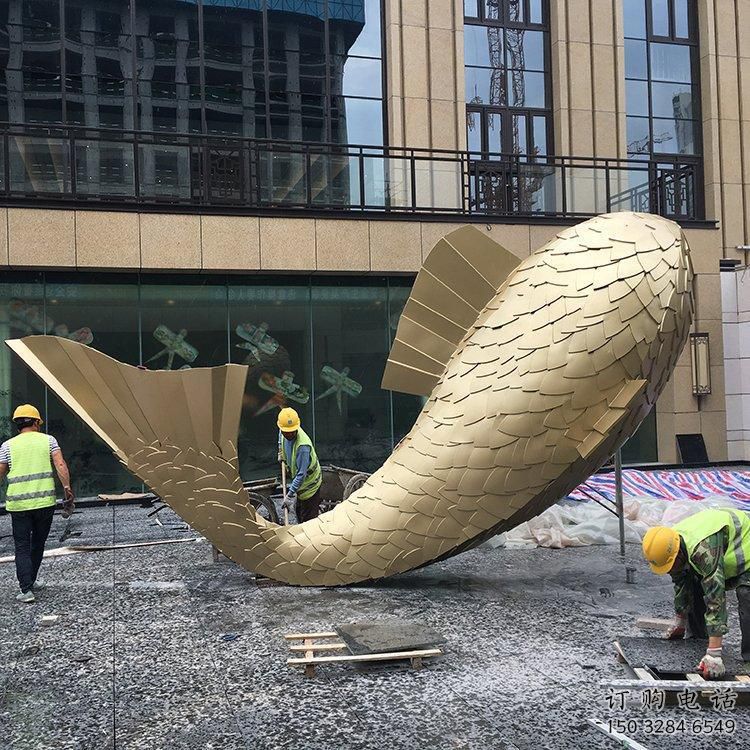 賓館鯨魚雕塑廠家 歐式仿真小品 大型噴漆鯨魚雕塑