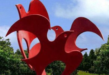 街道鴿子雕塑廠家 創意村口小品 大型鴿子雕塑