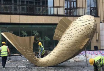 賓館鯨魚(yú)雕塑廠家 歐式仿真小品 大型噴漆鯨魚(yú)雕塑