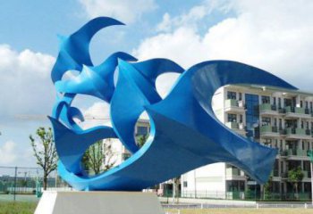 草地和平鴿雕塑廠家 戶外異形小品 現代抽象和平鴿雕塑