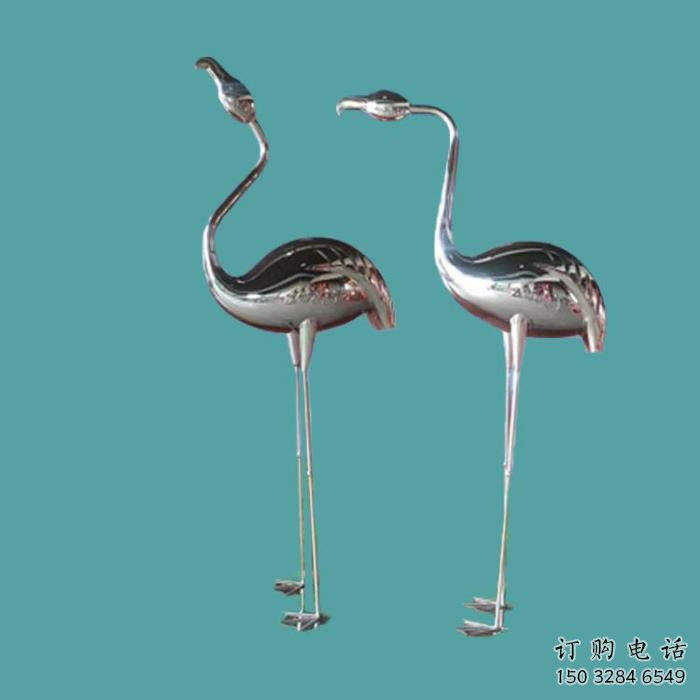 鍛造火烈鳥雕塑廠家 公園鏡面擺件 廣場啞光火烈鳥雕塑