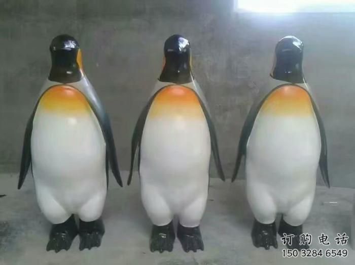 大門(mén)口企鵝雕塑廠家 歐式賓館擺件 戶(hù)外仿真企鵝雕塑