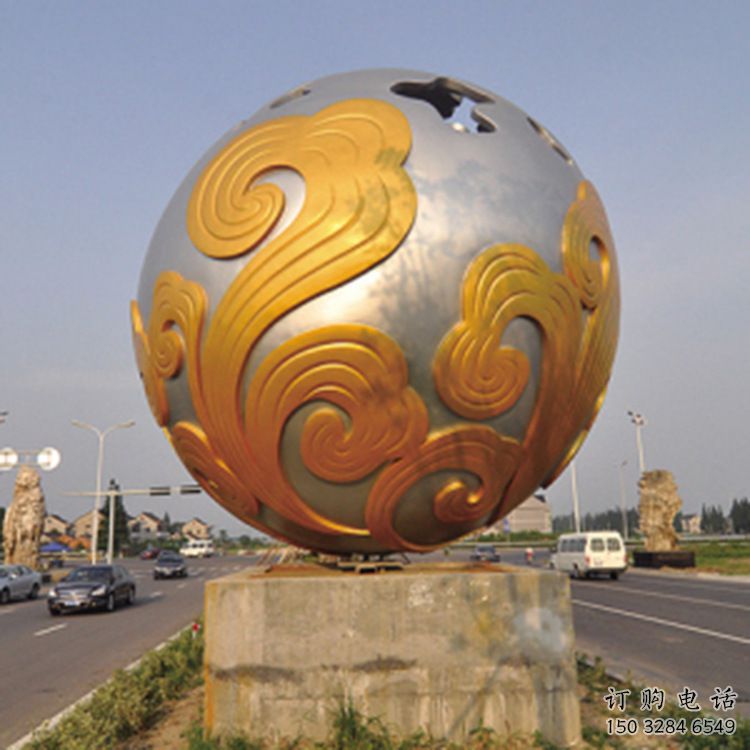 中式地球雕塑廠家 創(chuàng)意小品 游樂場不銹鋼地球雕塑