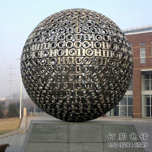 企業地球雕塑廠家 現代鑄造小品 歐式不銹鋼地球雕塑