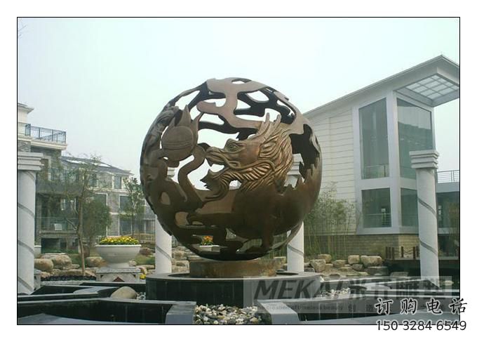 大門口地球雕塑廠家 抽象鏤空小品 大型不銹鋼地球雕塑