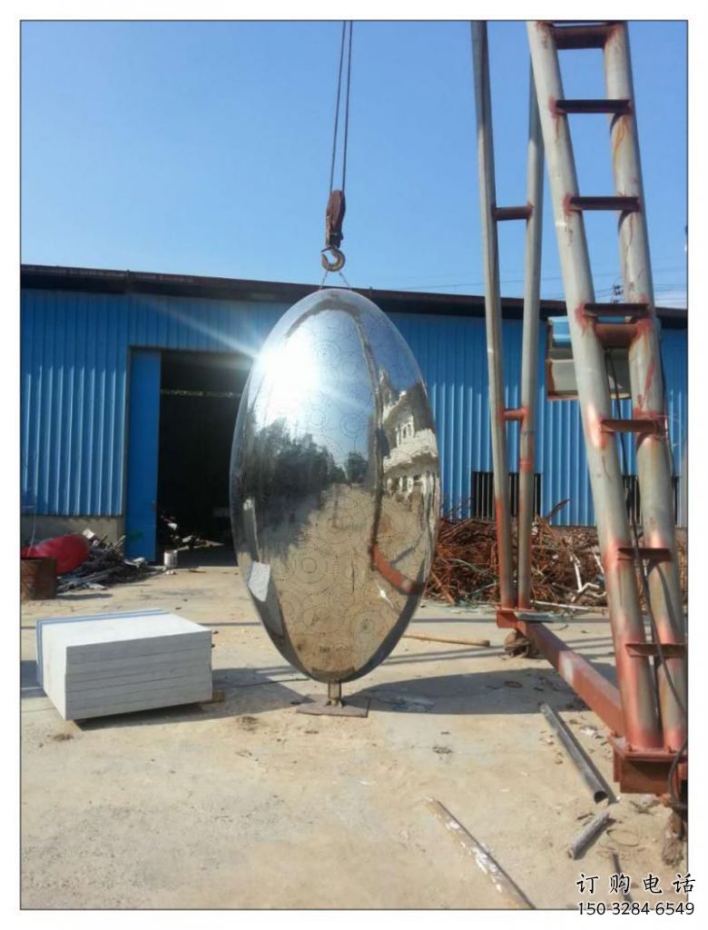 鏡面球體雕塑廠家 創意企業擺件 戶外不銹鋼球體雕塑