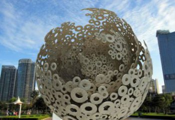 仿古圓球雕塑廠家 創(chuàng)意小品 房地產不銹鋼圓球雕塑
