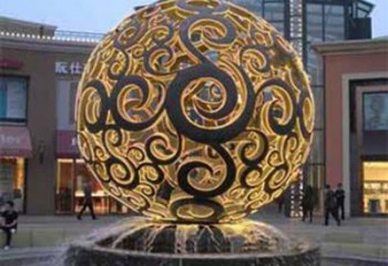 酒店地球雕塑廠家 燈光水景小品  大型不銹鋼地球雕塑