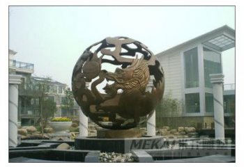 大門口地球雕塑廠家 抽象鏤空小品 大型不銹鋼地球雕塑