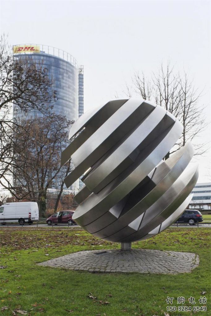 異形球狀雕塑廠家 現代創意小品 公園不銹鋼球狀雕塑