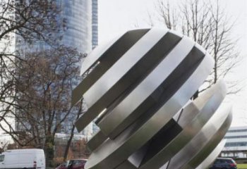 異形球狀雕塑廠家 現代創意小品 公園不銹鋼球狀雕塑