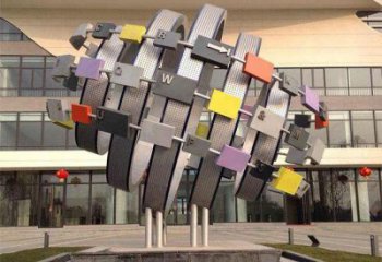 仿古星球雕塑廠家 企業廣場小品  大型不銹鋼星球雕塑