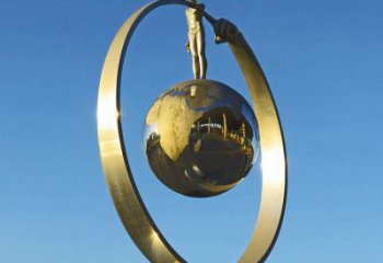 中式星球雕塑廠家 戶外教育小品 游樂(lè)場(chǎng)不銹鋼星球雕塑