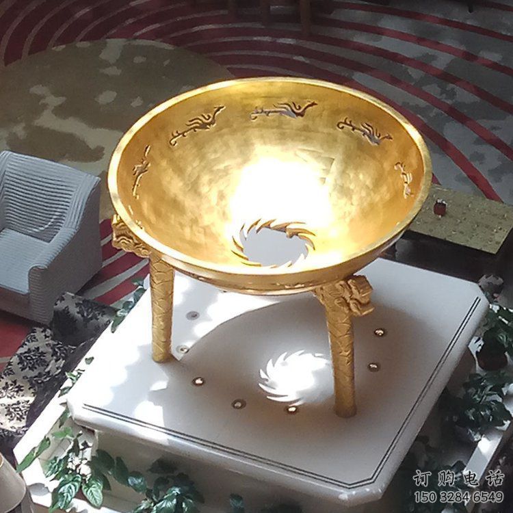 烤漆大碗雕塑廠家 現代創意小品 商業街不銹鋼大碗雕塑