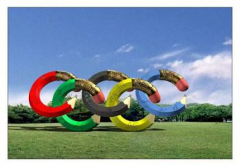 公園五環雕塑廠家 現代戶外擺件 大型不銹鋼五環雕塑生產