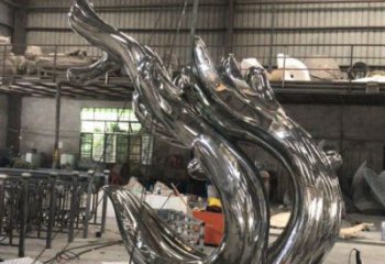 鏡面水花雕塑廠家 公園大型擺件 戶外不銹鋼水花雕塑生產(chǎn)