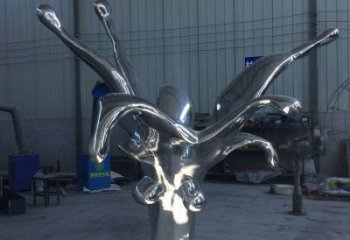 現(xiàn)代波浪雕塑廠家 鏡面擺件 戶外不銹鋼波浪雕塑生產(chǎn)