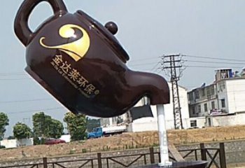 仿真茶壺雕塑廠家 現(xiàn)代擺件 噴水不銹鋼茶壺雕塑生產(chǎn)