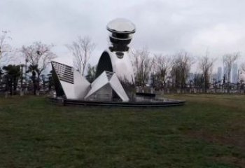 游樂場鉆戒雕塑廠家 創意擺件 現代不銹鋼鉆戒雕塑