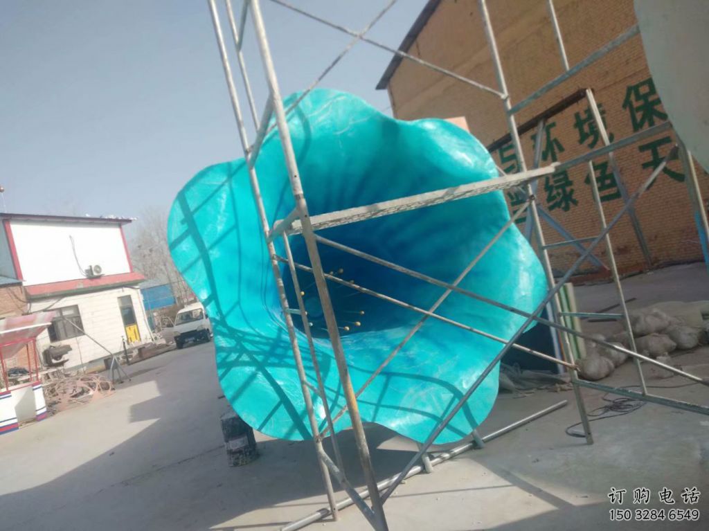 大型喇叭雕塑廠家 烤漆小品 現(xiàn)代不銹鋼喇叭雕塑