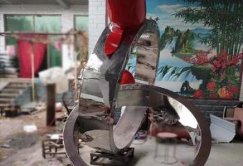 大型指環雕塑廠家 鍛造小品 庭院不銹鋼指環雕塑