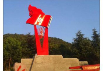 企業(yè)國(guó)旗雕塑廠家 戶外小品 現(xiàn)代不銹鋼國(guó)旗雕塑