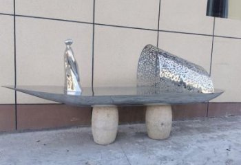 步行街船雕塑廠家 公園小品 大型不銹鋼船雕塑鑄造