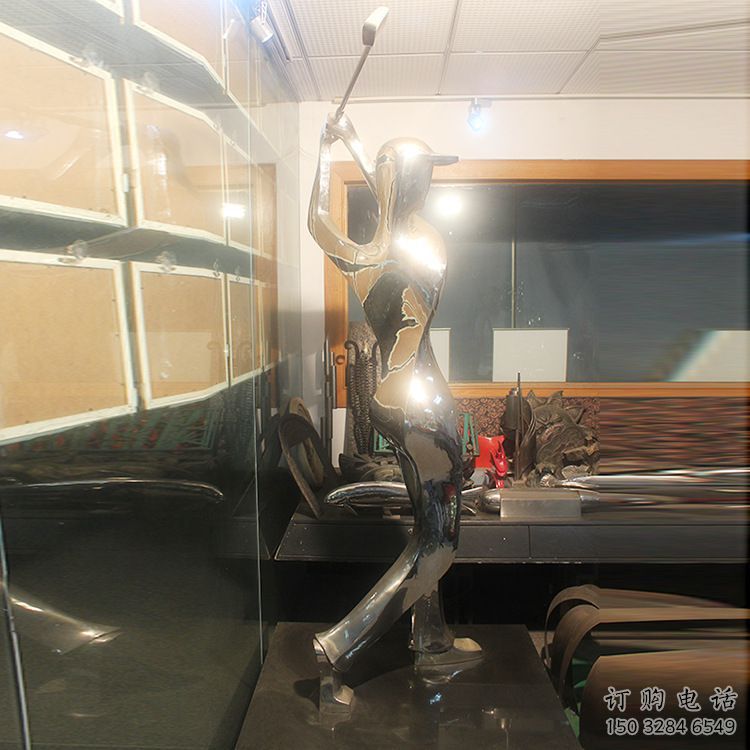 抽象一帆風順雕塑廠家 鏡面不銹鋼創(chuàng)意小品 