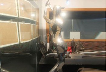 抽象一帆風順雕塑廠家 鏡面不銹鋼創意小品 