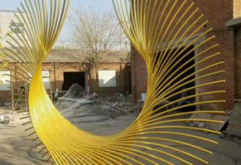 拉絲鳳尾雕塑廠家 鏤空創(chuàng)意擺件 大型不銹鋼鳳尾雕塑生產
