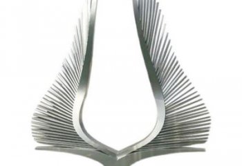 鋼管鳳尾雕塑廠家 異形小品 創意不銹鋼鳳尾雕塑制作