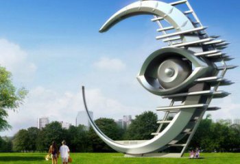 大型月亮雕塑廠家 鍛造小品 房地產不銹鋼月亮雕塑