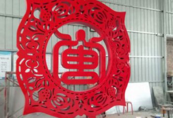 酒店屏風雕塑廠家 戶外賓館小品 烤漆不銹鋼屏風雕塑