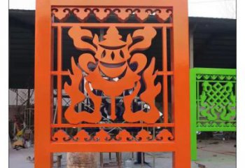 歐式屏風雕塑廠家 抽象擺件 創意不銹鋼屏風雕塑